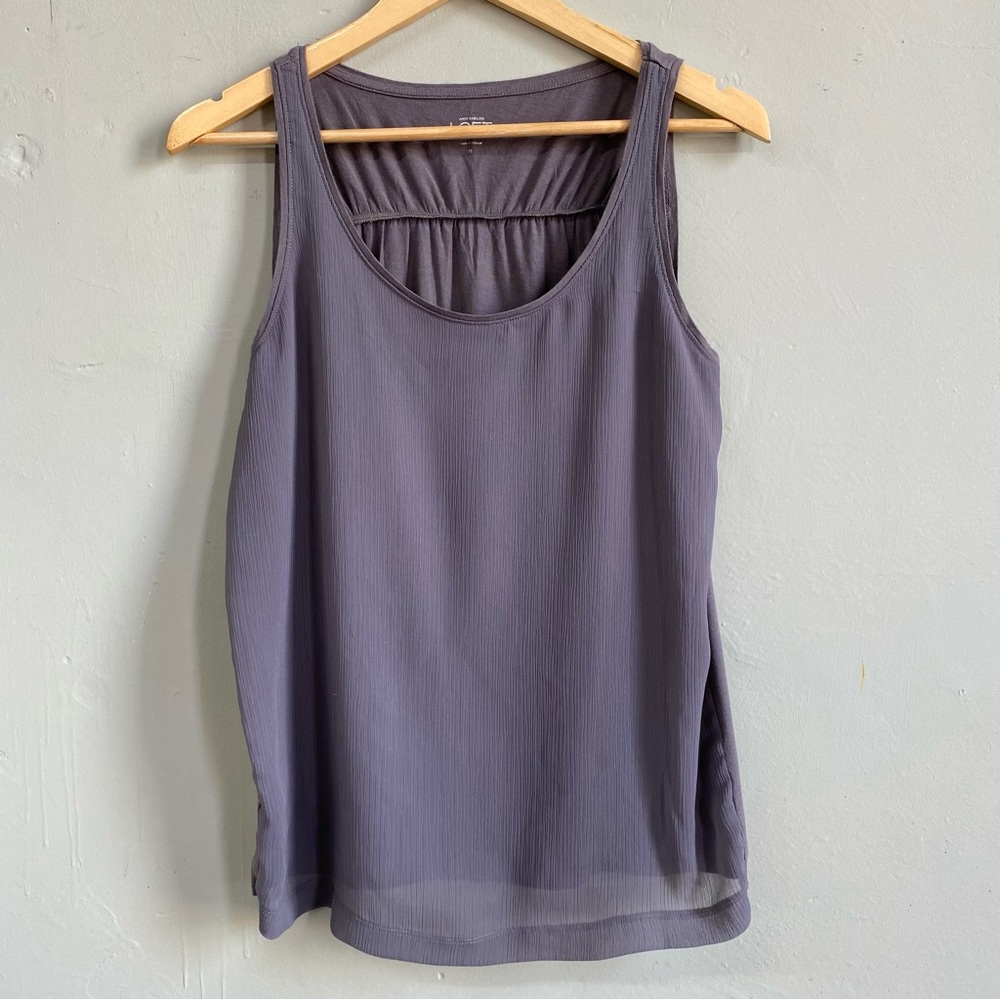 Ann Taylor LOFT layered shell tank top